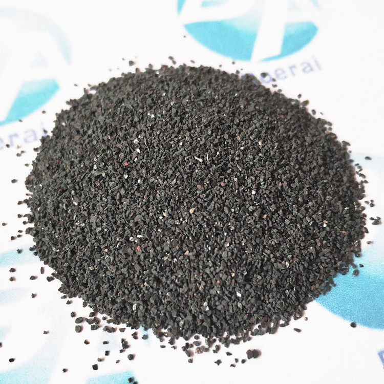 Sand blasting medium, Sandblasting abrasive used to remove rust and paint, black corundum  Aluminium oxide