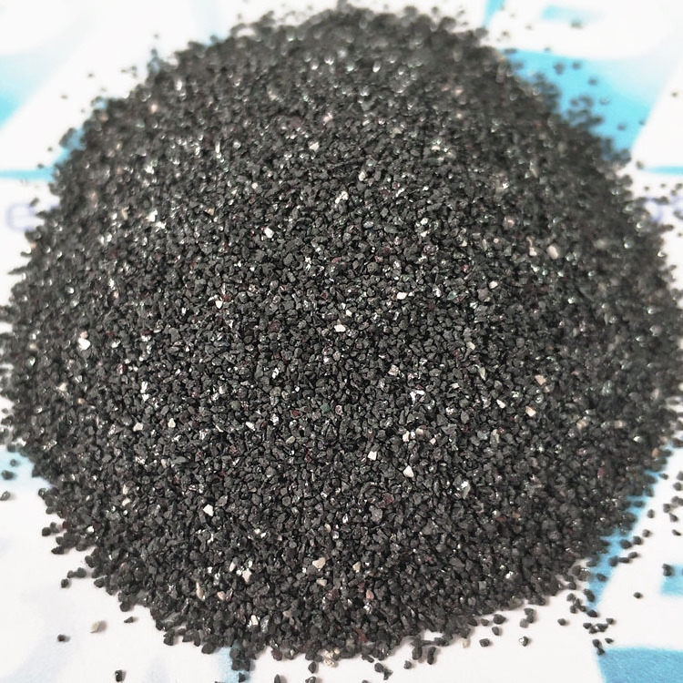 Sand blasting medium, Sandblasting abrasive used to remove rust and paint, black corundum  Aluminium oxide