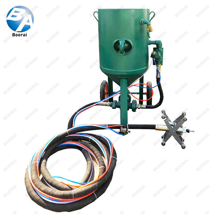 Sand-blasting gun sandblasting machine portable sandblasting pot matching pipe inner wall sand-blasting device