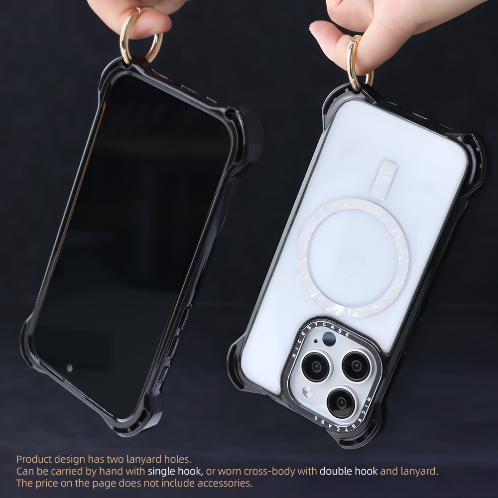 7.5M Anti Shock TPU Clear Designer Phone Cases For iphone 15 Pro Case Magnetic Custom Phone Case For iphone 16 15 14 13 Pro Max