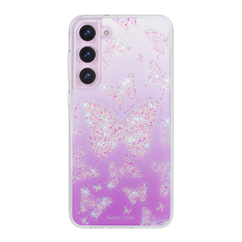 Luxurious Ladies Glitters UV Print Phone Cases Cover Luxury Cell Phone Case For Samsung for Galaxy S23 S24 S22 Plus Case