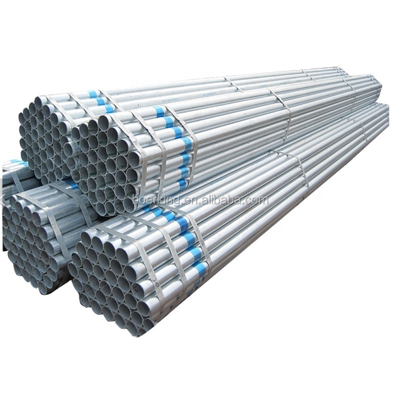 high quality Pipe GI ERW Carbon Round Welded Galvanized Steel Tubes On Sale