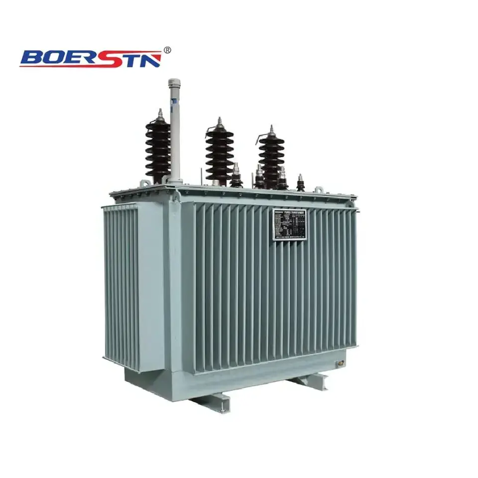 100KVA 200KVA 300KVA Oil Immersed Electrical Power Distribution Transformer with Tap Changer Oil Tank Copper Winding