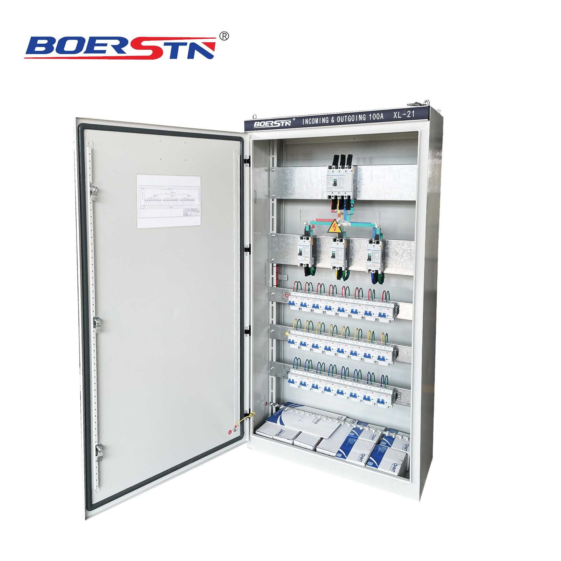 mcb  MCCB main electrical distribution box 3 phase power distribution panel box