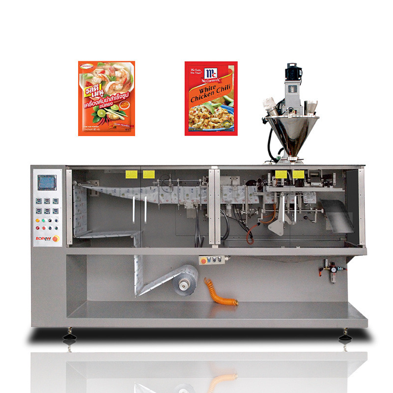 BOEVAN Auto Tablet Packing Machine Horizontal Vegetable Seed Bag Fill Spices Sugar Sachet Packing Machinery