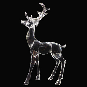 OEM Coleccion de figuras de ciervos Acrylic Reindeer Deer Figurine  Collection resin garden deer statues