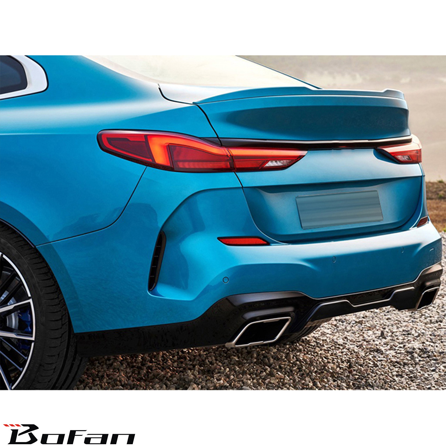 Wholesale Auto Accessories M235i Style Car Rear Bumper Diffuser With Tips For BMW F44 M-Tech