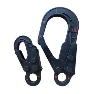 Ce Standard 2 Stage Connector Anchor Point Dielectric Harness Locking Snap Hook Self-Locking Scaffolding Huuk Safety 25kn Hook