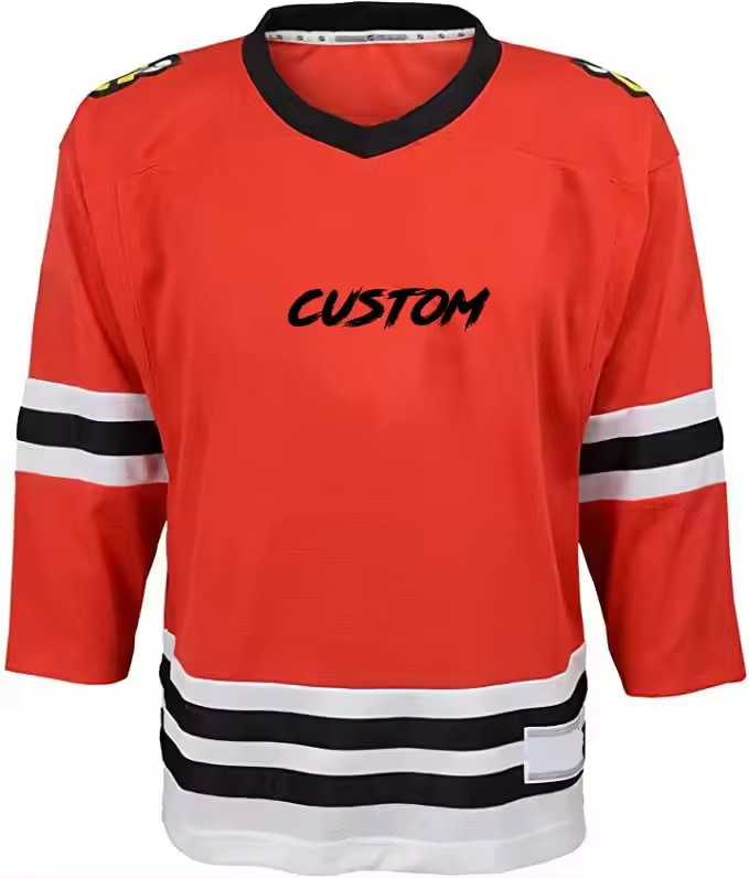 Custom Wholesale Made In China Team Sublimated hockey jersey Cheap European Men national team Ice Hockey Uniforms Jerseys