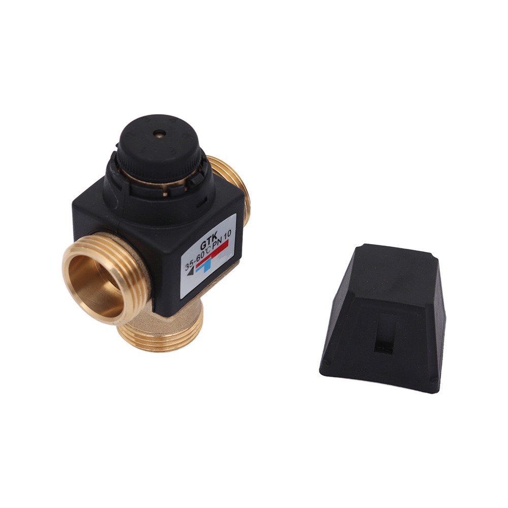 3 Way DN20 DN25  Mixing Valve male thread Brass Thermostatic for Solar Water Heater Tools Accessory