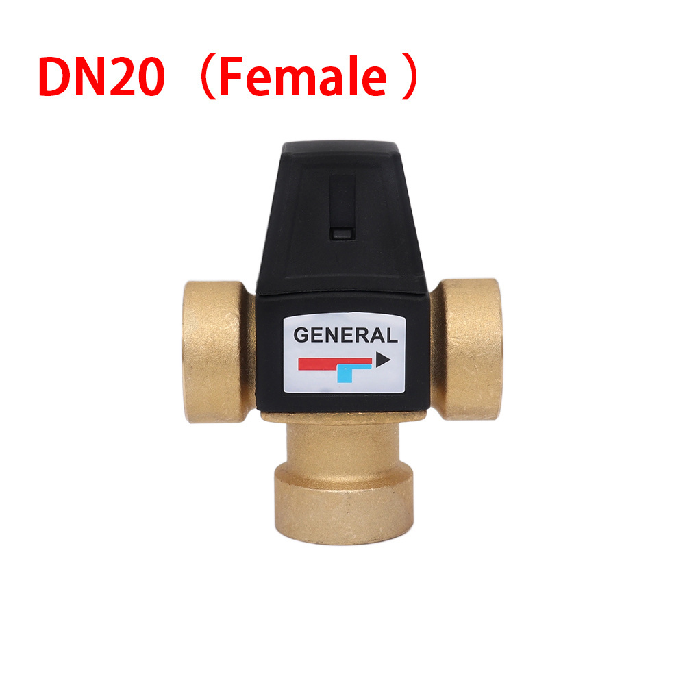 3 Way DN20 DN25  Mixing Valve male thread Brass Thermostatic for Solar Water Heater Tools Accessory