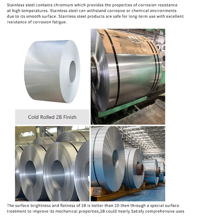 Cold Rolled Stainless Steel Coil Sheet 201 304 316L 430 1.0Mm Thick Half Hard 304 Stainless Steel Coil