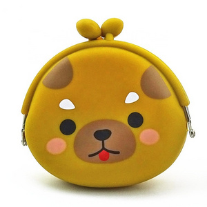 Silicone Toddle money bag Purse Cute Cartoon dog purse