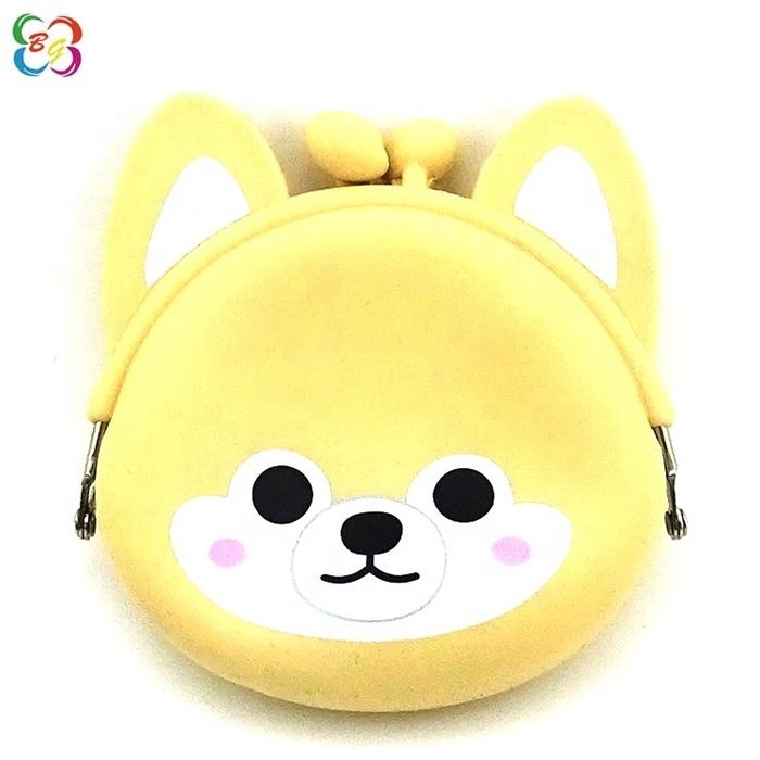 Silicone Toddle money bag Purse Cute Cartoon dog purse