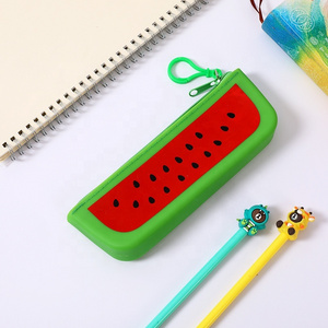 2023  Hot Selling Customize Printed Silicone Fruit Pencil Cases and Pencil Bag