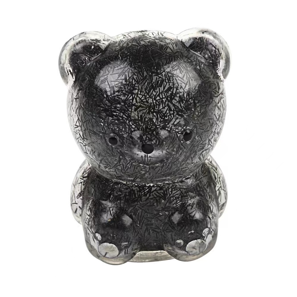 New Novelty TPR Fidget Anti-Stress Squeeze Ball little bear Anti Fidget toy Glitter Squeeze Ball