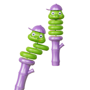 Children Decompression Toy Balancing Rotating Swinging Snake and Duck Whistle Twisting Snake Toy