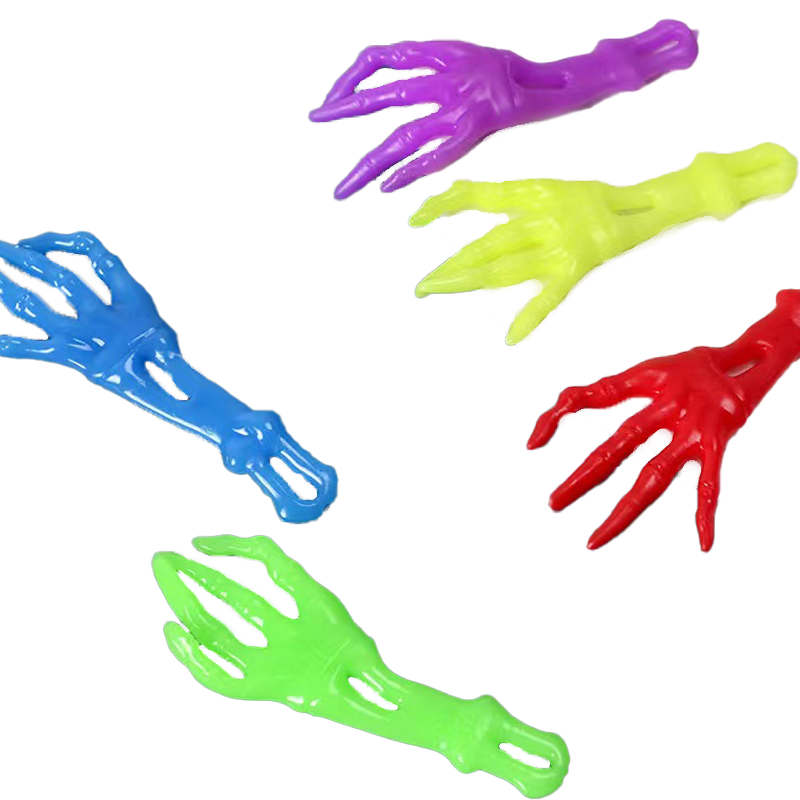 Hot Selling Sticky TPR Ghost Hand Finger Slingshot Children's Stretch Toy