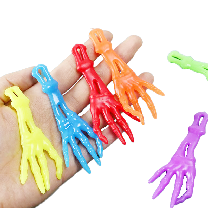 Hot Selling Sticky TPR Ghost Hand Finger Slingshot Children's Stretch Toy