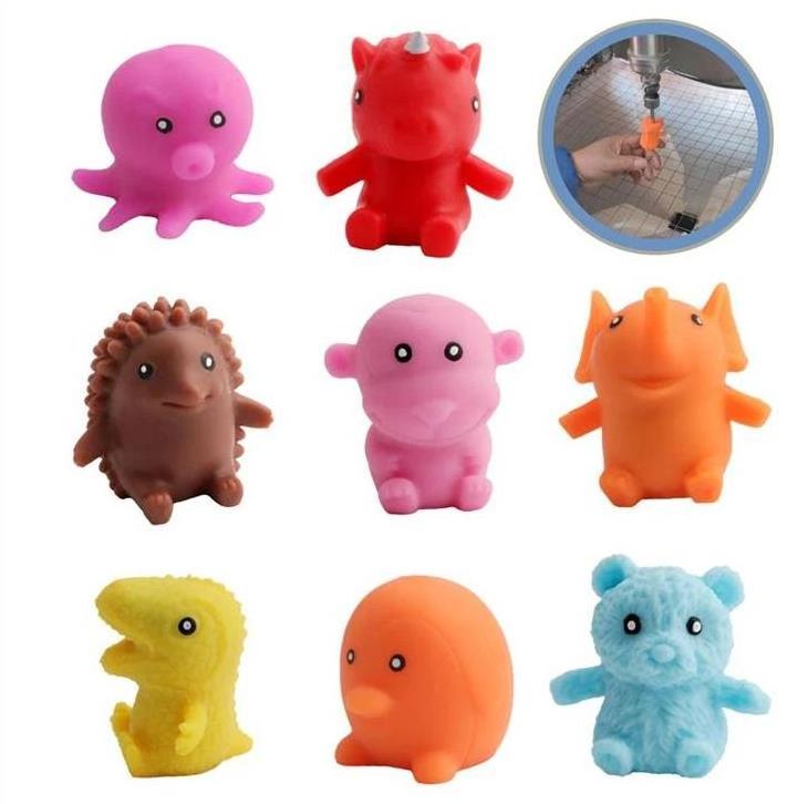 Hot Selling Squishy Mini Animal Anti Stress Soft Sand-Filled Stretchy Animals TPR Relieve Toys