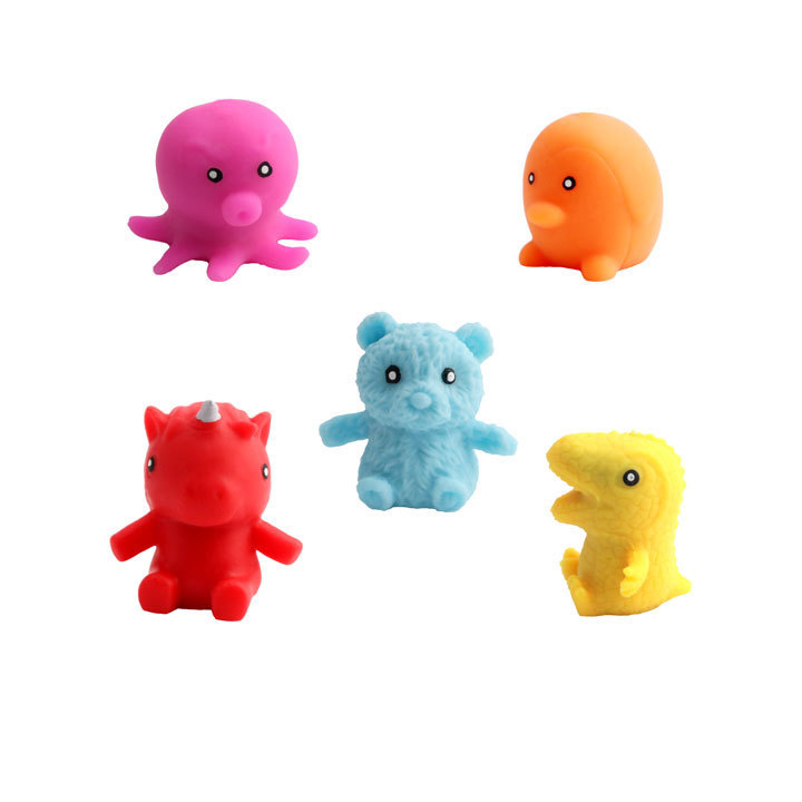 Hot Selling Squishy Mini Animal Anti Stress Soft Sand-Filled Stretchy Animals TPR Relieve Toys