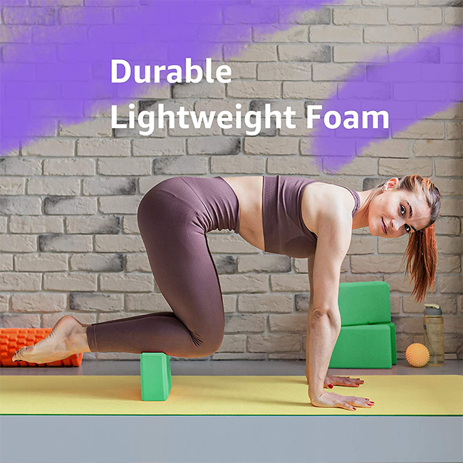 Yoga Foam Blocks Waterproof High Density Massage Yoga Brick Natural EVA Foam Large Pink Yoga Block BestSuppliers