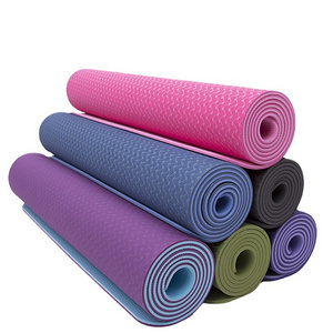 Wholesale Factory Price Non-Slip TPE Yoga Mat Eco-Friendly Material for Women Men Hot Yoga Exercise Fitness Stretching Workouts