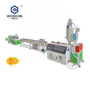 BOGDA Money Packaging TPU TPR TPE Plastic Rubber Band Single Screw Extruder Making Machine