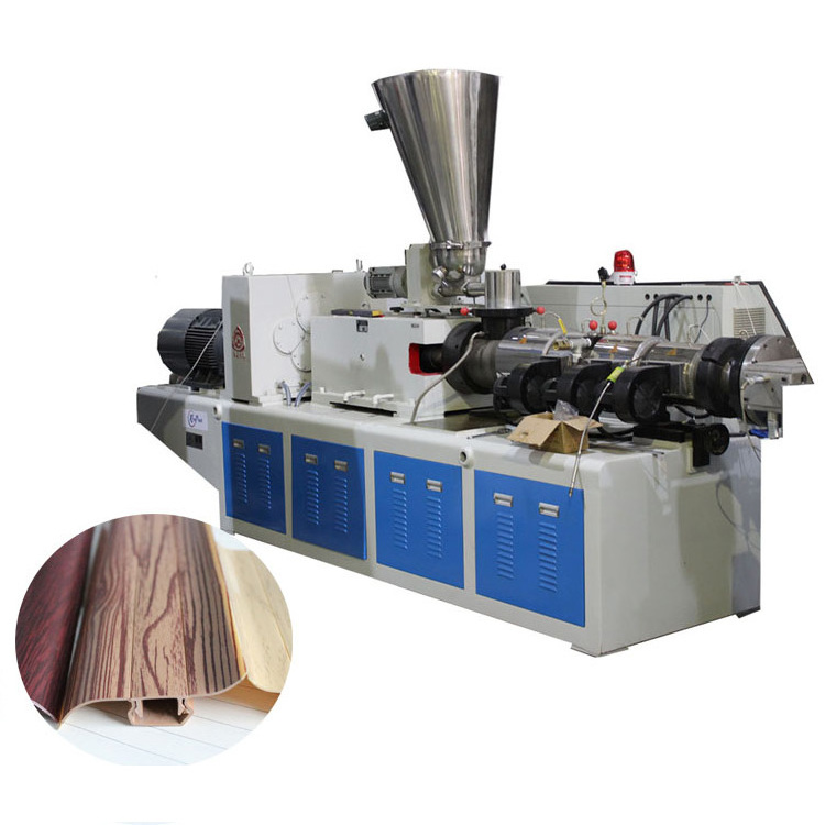 China Machine PVC Plastic Profile Extrusion Line / PVC Baseboard Machine