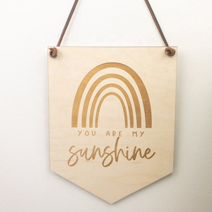 You Are My Sunshine Nursery Toddler Room Decoration  Wood Hanging Sign Wood Nursery Wall Art