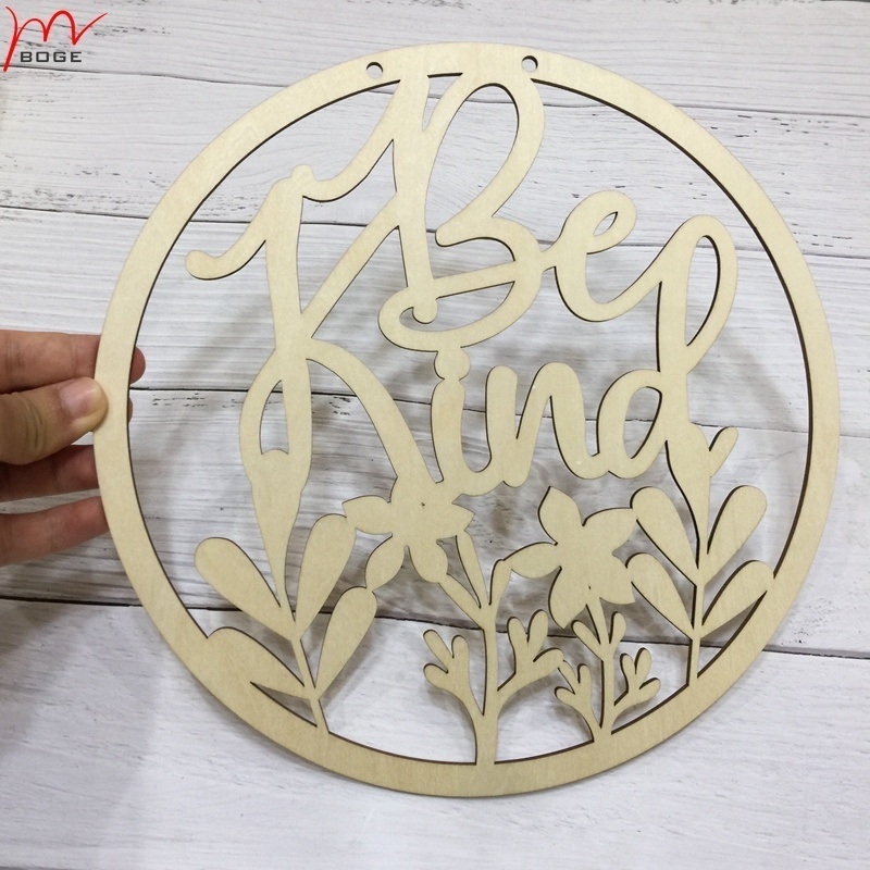 be kind laser cut Wooden birth announcement baby name plaque sign nursery Personalised door signs home wall  hanging decoration