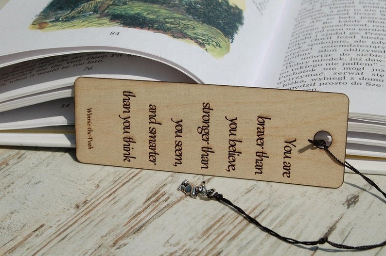 Hot sale Wooden bookmark with laser engraving