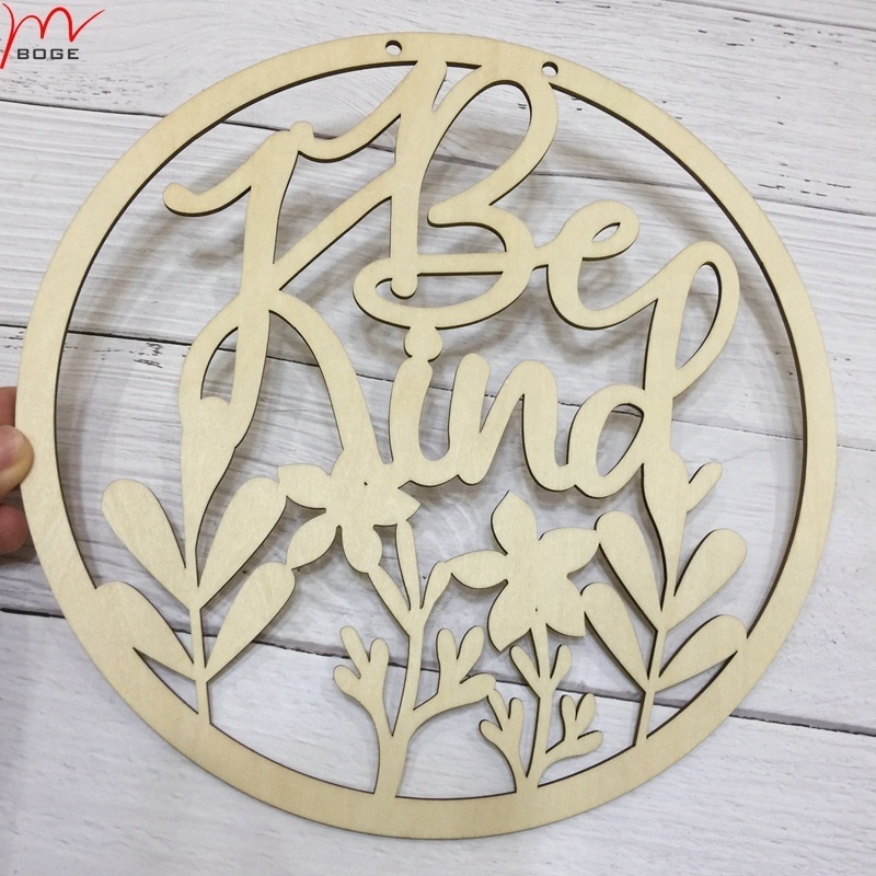 be kind laser cut Wooden birth announcement baby name plaque sign nursery Personalised door signs home wall  hanging decoration