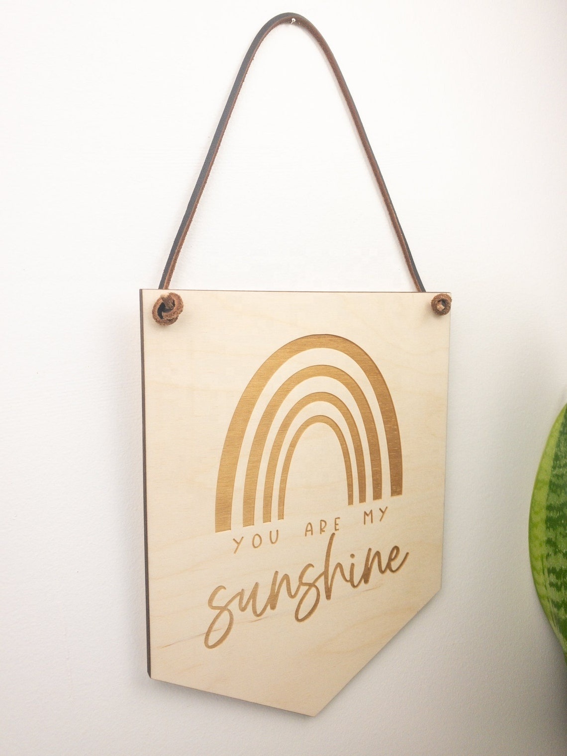 You Are My Sunshine Nursery Toddler Room Decoration  Wood Hanging Sign Wood Nursery Wall Art