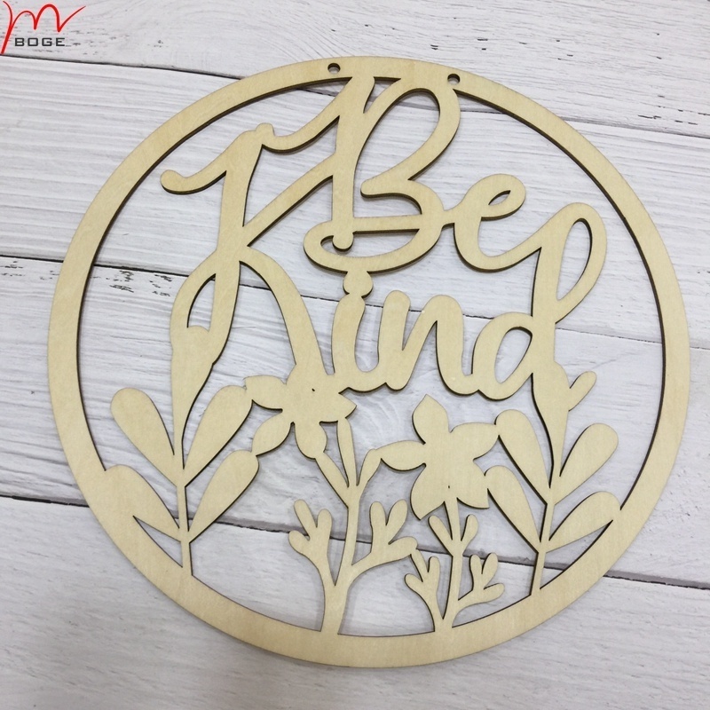 be kind laser cut Wooden birth announcement baby name plaque sign nursery Personalised door signs home wall  hanging decoration