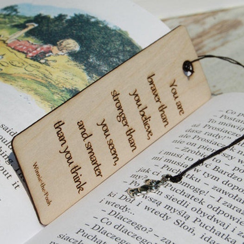 Hot sale Wooden bookmark with laser engraving