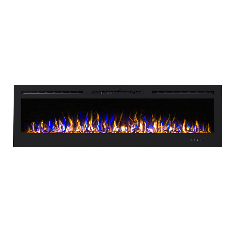 72 inch super long  wall mounted/built in decorative electric fireplace with LVD touch panel