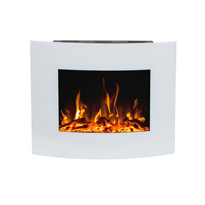 Mini  wall mounted white electric fireplace heater