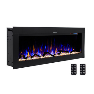 New Design  50" High-end Electric Fireplace Insert with Ember Bed Light for Premium Stores