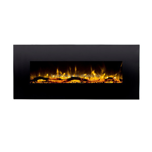 2020 NEW 50" black wall mounted electric fireplace heater with LED flame