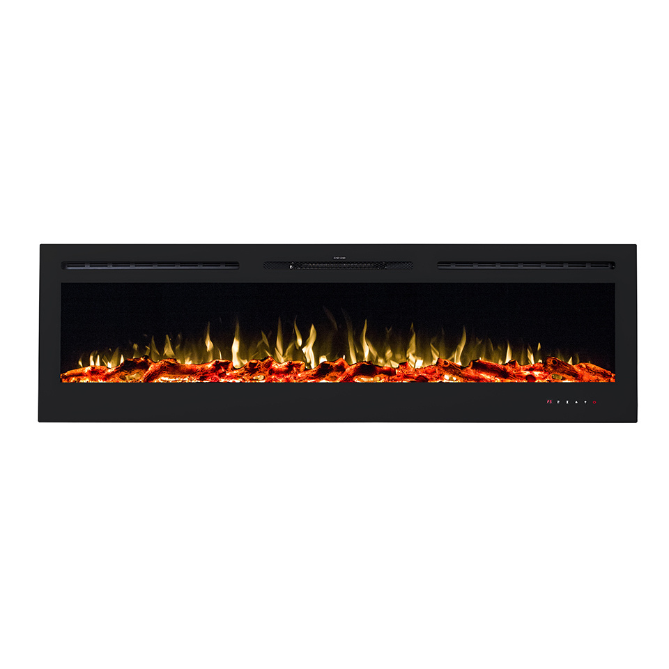 72 inch super long  wall mounted/built in decorative electric fireplace with LVD touch panel