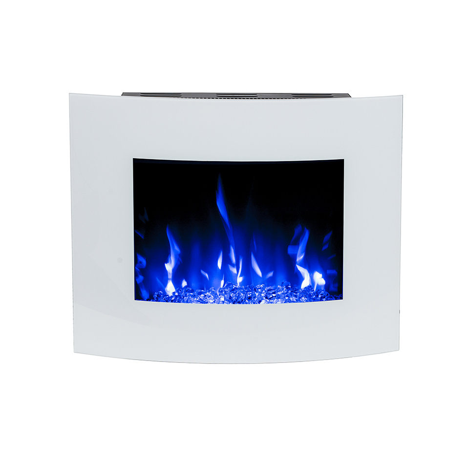 Mini  wall mounted white electric fireplace heater