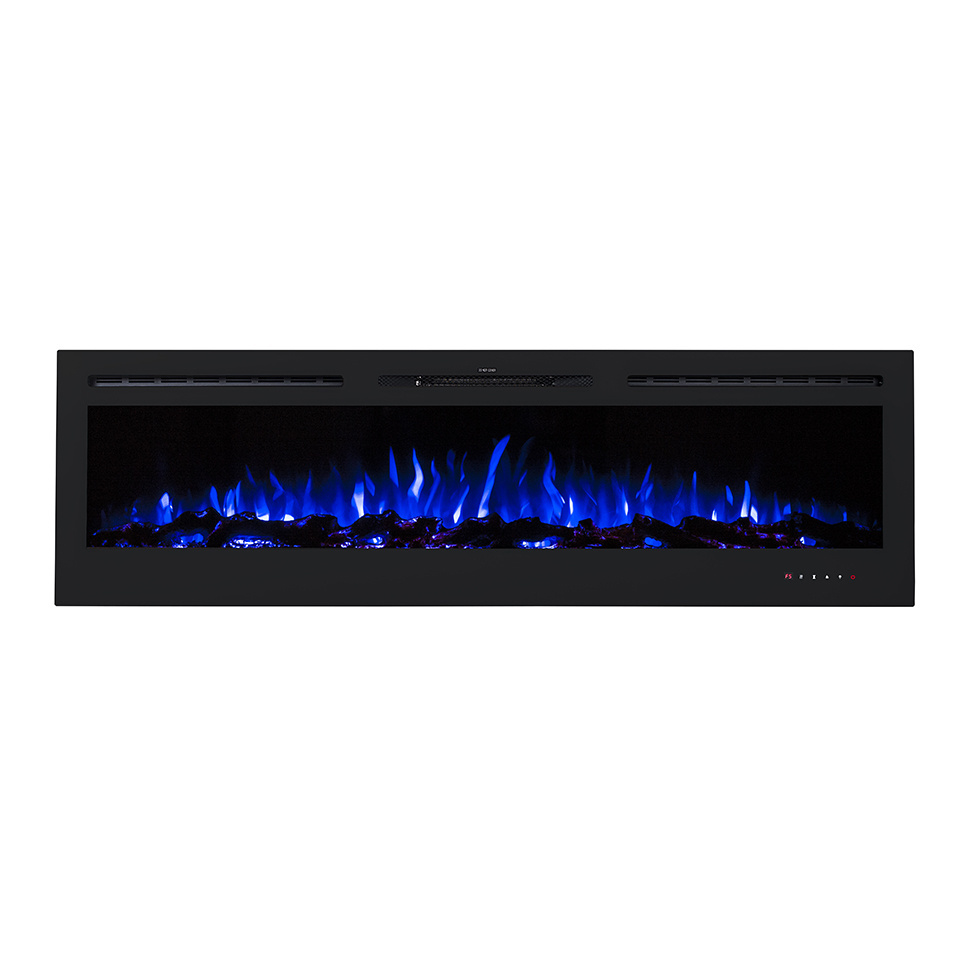 72 inch super long  wall mounted/built in decorative electric fireplace with LVD touch panel