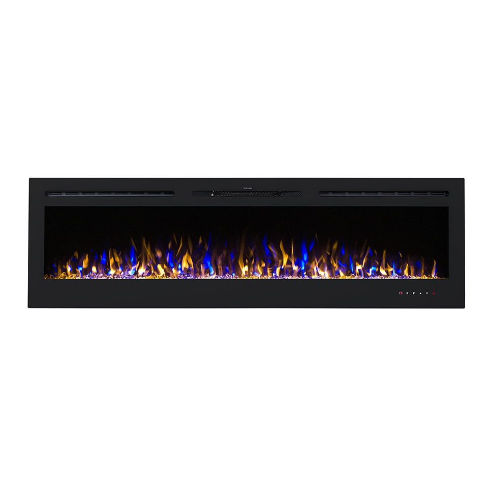 72 inch super long  wall mounted/built in decorative electric fireplace with LVD touch panel