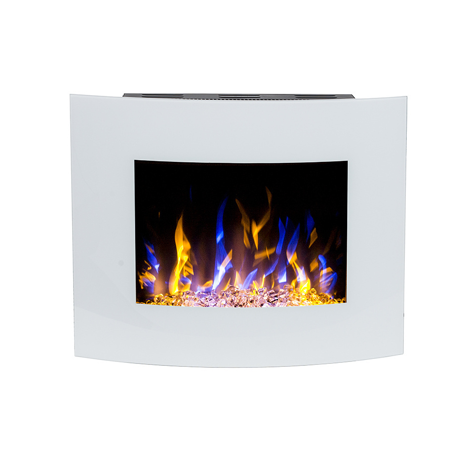 Mini  wall mounted white electric fireplace heater