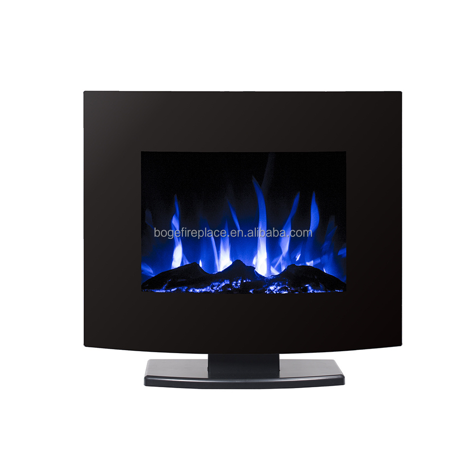 26 inch Modern Stand Alone Mini Curved Electric Fireplace