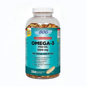 Dietary Supplement Super Concentrate Omega 3 Fish Oil 1200mg with EPA 500 and DHA 250mg