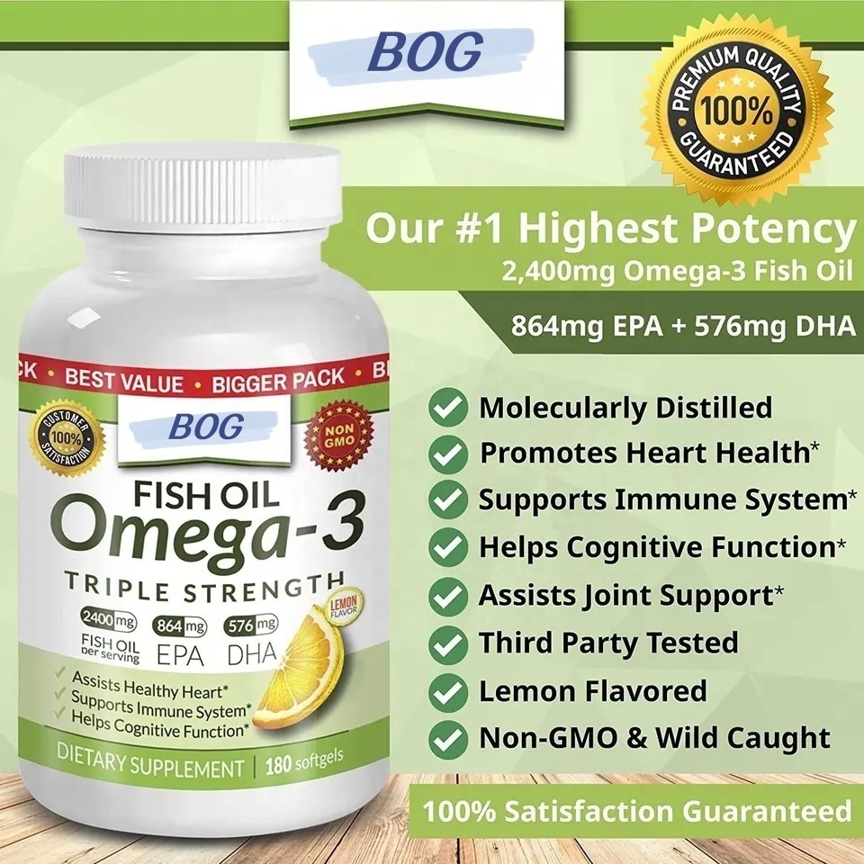 OEM/ODM Omega 3 - Full Spectrum - 180 Count - High Concentrate Formula Fish Oil, Krill Oil