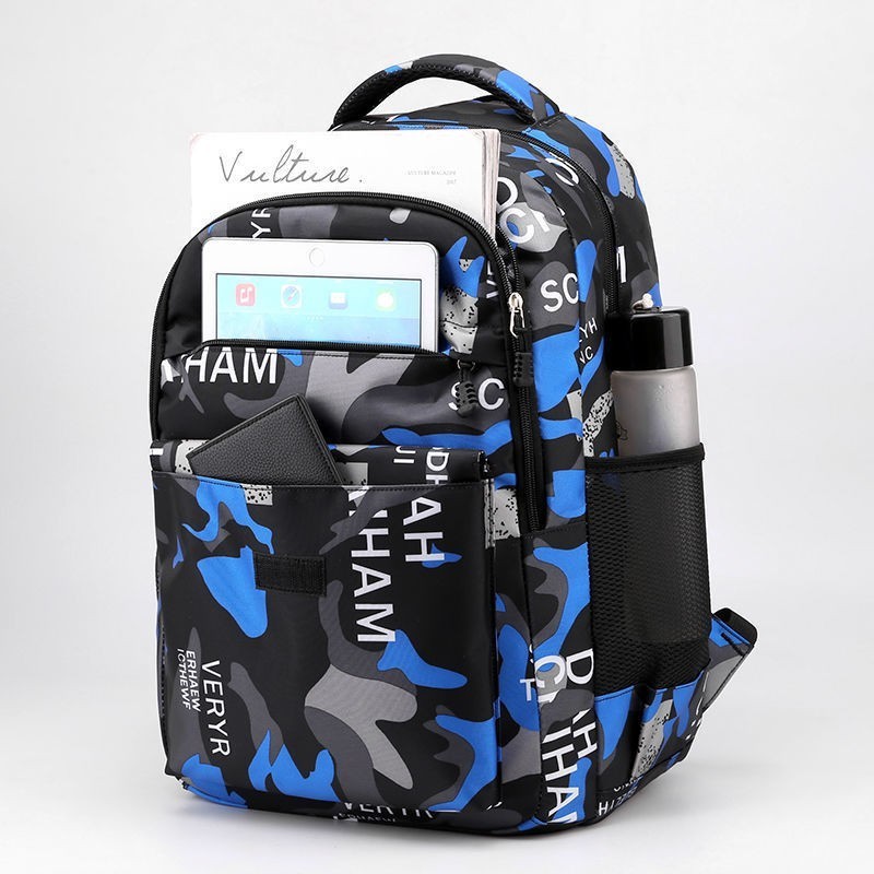 Hot selling school bag waterproof student backpack camo sports travel bag laptop computer practical backpack