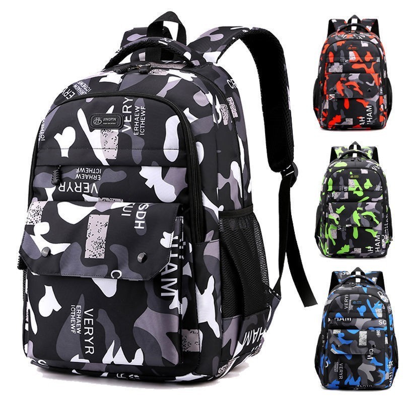 Hot selling school bag waterproof student backpack camo sports travel bag laptop computer practical backpack